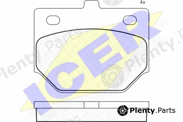 Icer 180312 — Brake Pad Set, disc brake