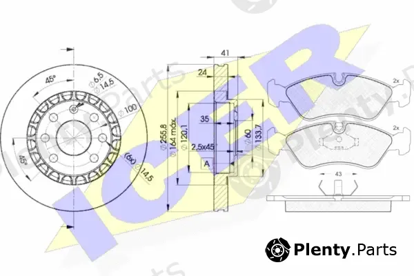 Icer 30758-9042 — Brake Kit, disc brake