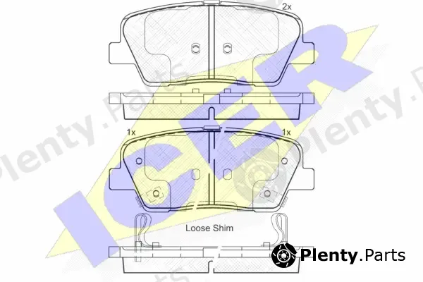 Icer 181954 — Brake Pad Set, disc brake