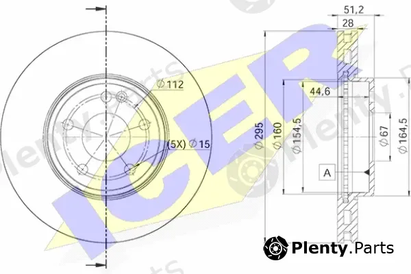 Icer 78BD0122-2 — Brake Disc