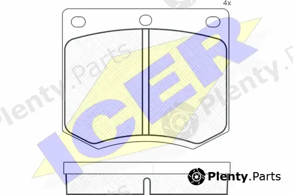 Icer 180255 — Brake Pad Set, disc brake