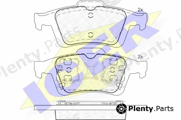 Icer 181743 — Brake Pad Set, disc brake