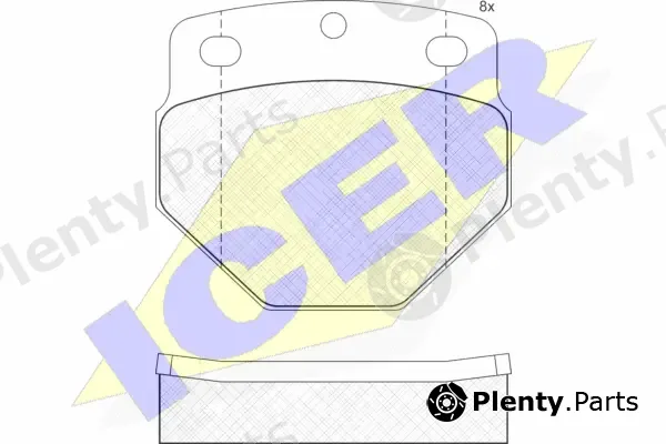Icer 160689 — Brake Pad Set, disc brake