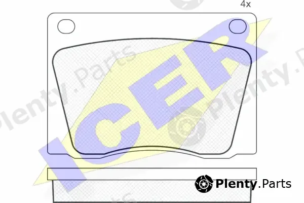 Icer 180009 — Brake Pad Set, disc brake