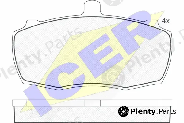 Icer 140503 — Brake Pad Set, disc brake