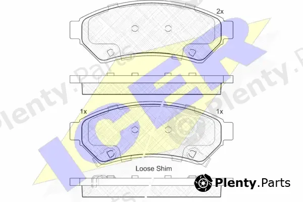 Icer 182081 — Brake Pad Set, disc brake