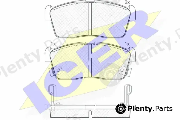 Icer 181452 — Brake Pad Set, disc brake