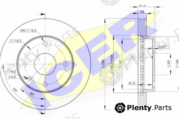 Icer 78BD8338-2 — Brake Disc