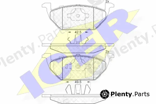 Icer 181338 — Brake Pad Set, disc brake