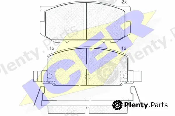 Icer 180348 — Brake Pad Set, disc brake