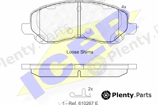 Icer 181806 — Brake Pad Set, disc brake