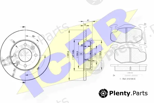 Icer 30633-4705 — Brake Kit, disc brake