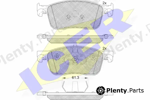 Icer 182297 — Brake Pad Set, disc brake