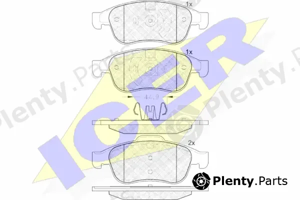 Icer 181915 — Brake Pad Set, disc brake