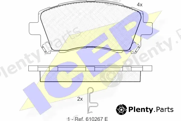Icer 181247 — Brake Pad Set, disc brake