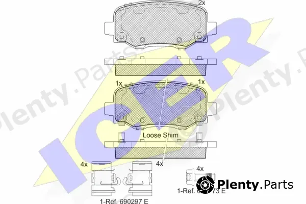 Icer 182176-203 — Brake Pad Set, disc brake