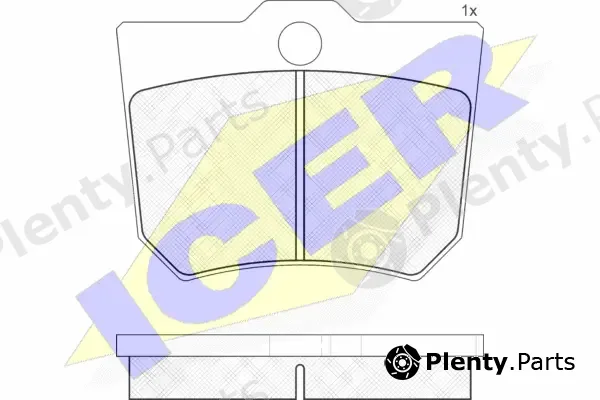 Icer 120349 — Brake Pad Set, disc brake