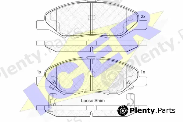 Icer 182074 — Brake Pad Set, disc brake