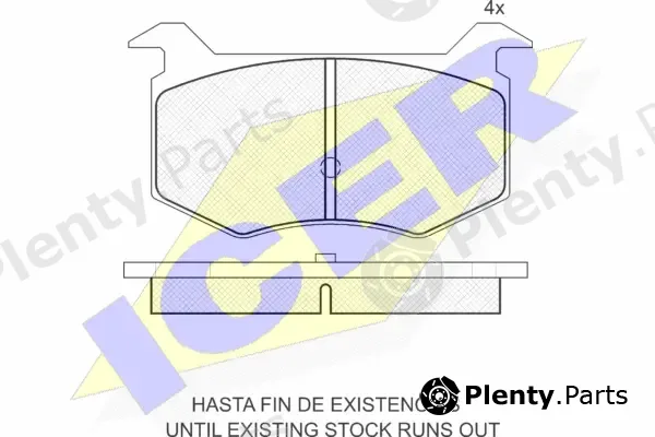 Icer 180942 — Brake Pad Set, disc brake