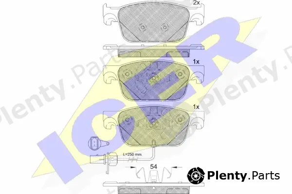 Icer 182270 — Brake Pad Set, disc brake