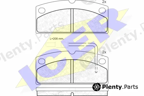 Icer 181273 — Brake Pad Set, disc brake