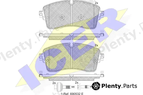 Icer 182335-200 — Brake Pad Set, disc brake