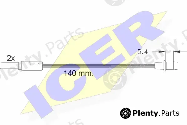 Icer 610149EC — Warning Contact, brake pad wear