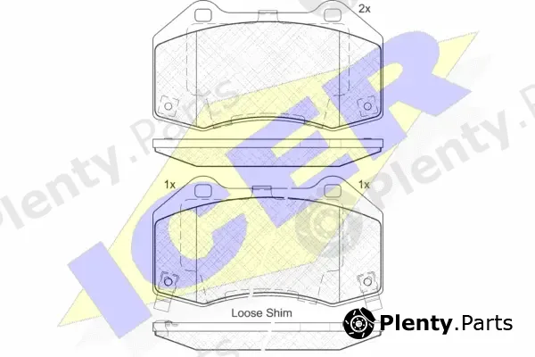 Icer 182132 — Brake Pad Set, disc brake