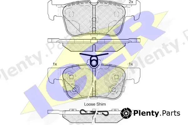 Icer 182198-203 — Brake Pad Set, disc brake