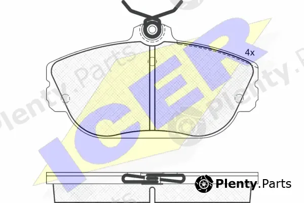 Icer 181506 — Brake Pad Set, disc brake