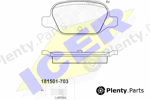 Icer 181501-703 — Brake Pad Set, disc brake