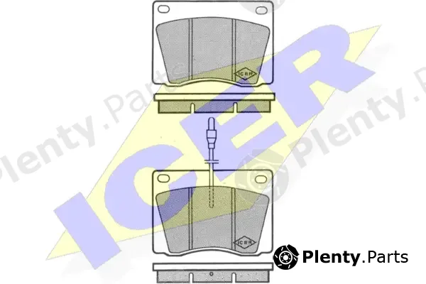 Icer 180205 — Brake Pad Set, disc brake