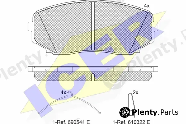 Icer 181962-233 — Brake Pad Set, disc brake