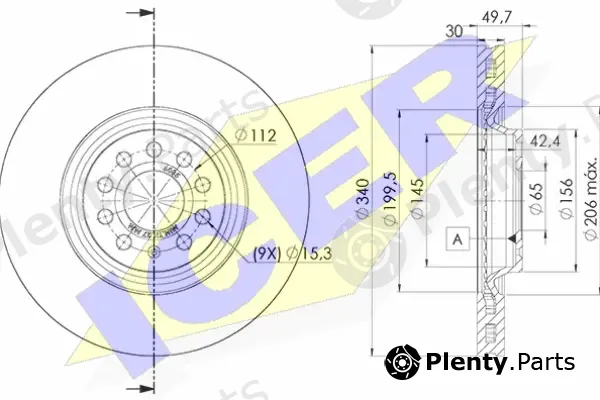 Icer 78BD6085-2 — Brake Disc