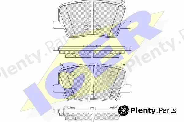 Icer 182356 — Brake Pad Set, disc brake