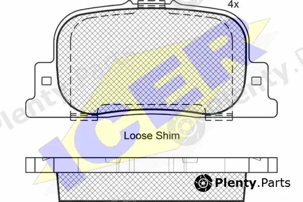 Icer 181633 — Brake Pad Set, disc brake