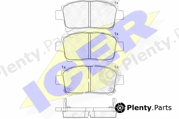 Icer 181583 — Brake Pad Set, disc brake