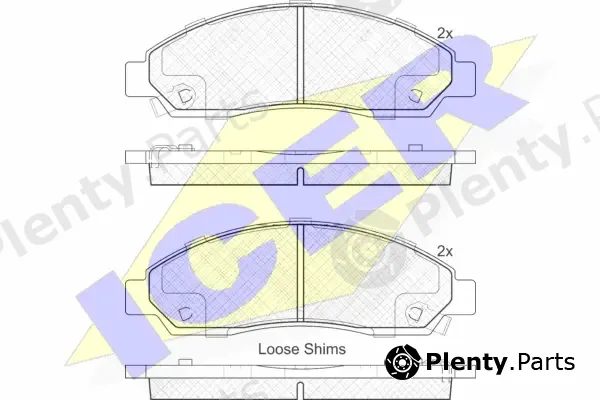 Icer 181974 — Brake Pad Set, disc brake