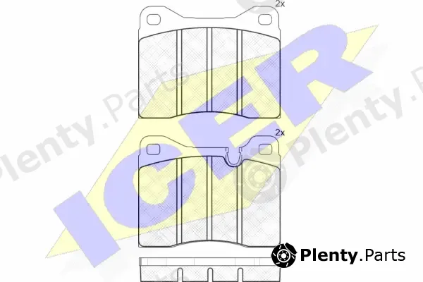 Icer 180304 — Brake Pad Set, disc brake