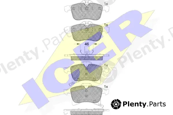 Icer 181592 — Brake Pad Set, disc brake