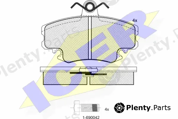 Icer 180993-204 — Brake Pad Set, disc brake
