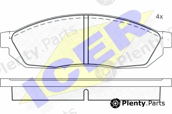 Icer 180311 — Brake Pad Set, disc brake