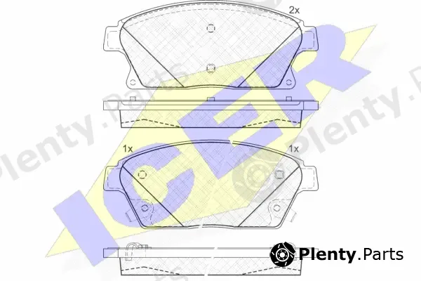 Icer 181939-202 — Brake Pad Set, disc brake