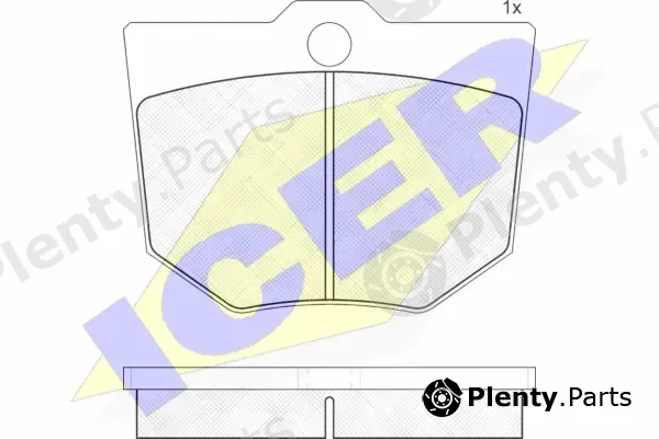 Icer 120350 — Brake Pad Set, disc brake