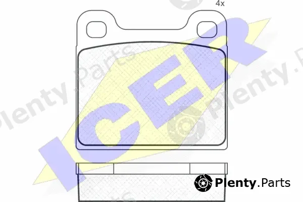 Icer 180386 — Brake Pad Set, disc brake