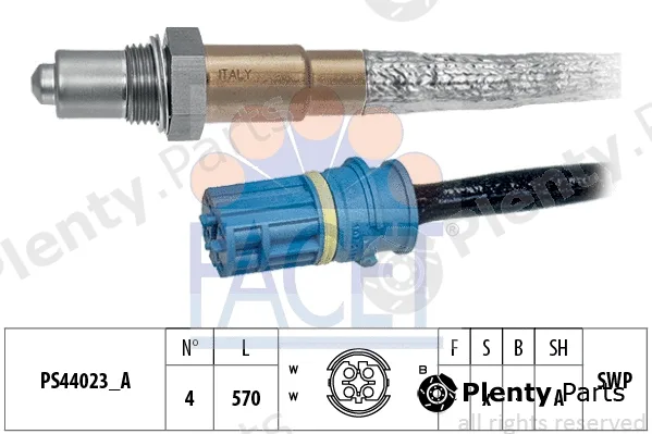 Facet 10.8325 — Lambda Sensor Made in Italy - OE Equivalent