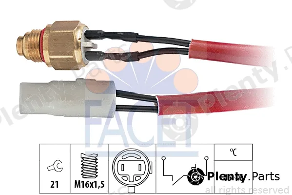 Facet 7.5150 — Temperature Switch, radiator fan Made in Italy - OE Equivalent