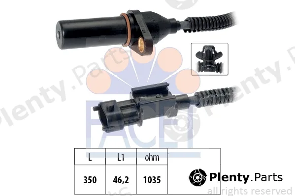 Facet 9.0571 — Sensor, crankshaft pulse Made in Italy - OE Equivalent