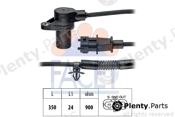 Facet 9.0850 — Sensor, crankshaft pulse Made in Italy - OE Equivalent