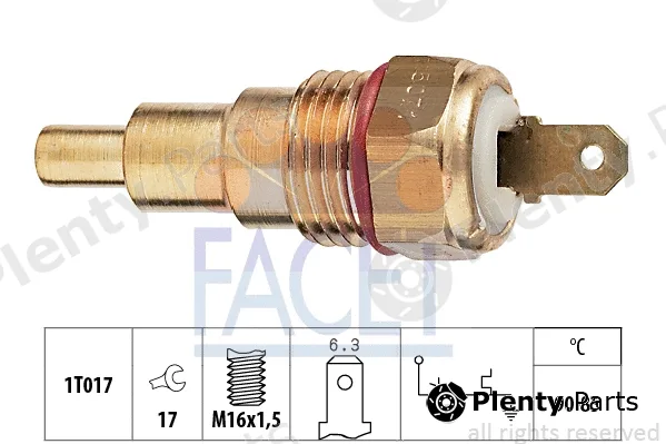 Facet 7.5071 — Temperature Switch, radiator fan Made in Italy - OE Equivalent